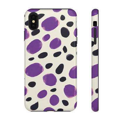 Purple Dot Matrix Case - Protective Phone Case