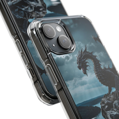 Dragon Soars Moonlight iPhone Case - Impact