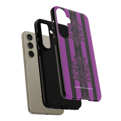 Gothic Elegance with Vertical Stripes and Ornamental Motifs Samsung S24 - Tough Phone Case