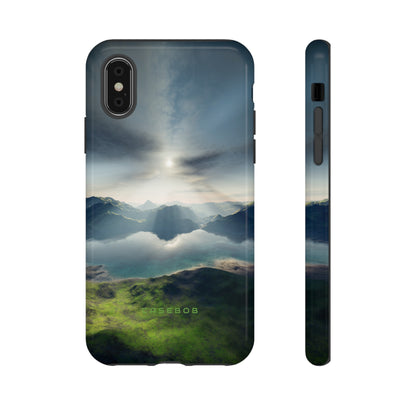 Landscape with Lake & Sun - Protective Phone Case