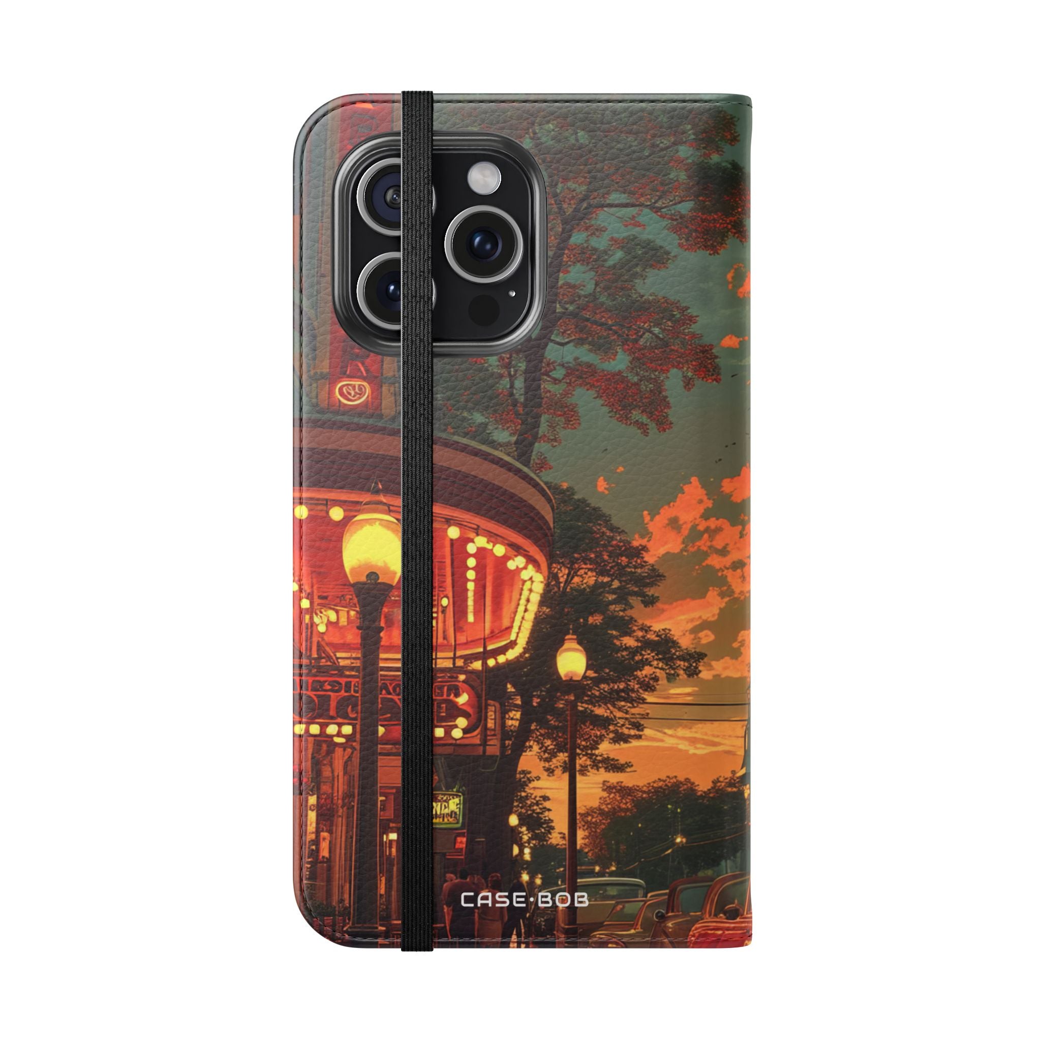 Crimson Classic Glow - iPhone 15 Pro Max Case - Wallet