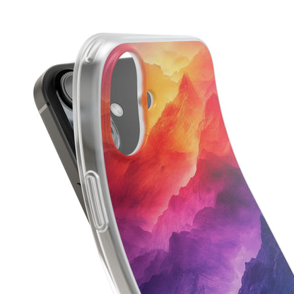 Purple Orange Mountains - Flexi iPhone 16 Phone Case