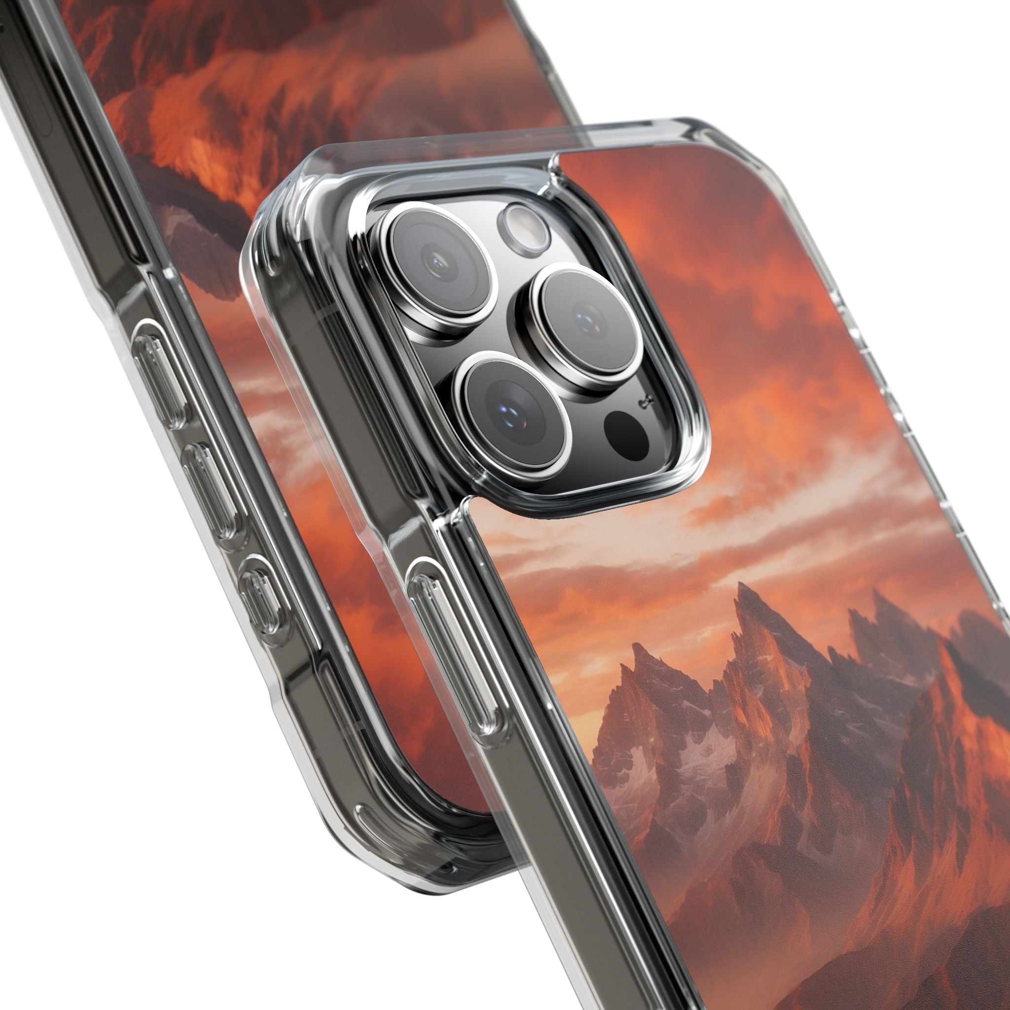 Mountain Peaks Glowing iPhone Case - Impact