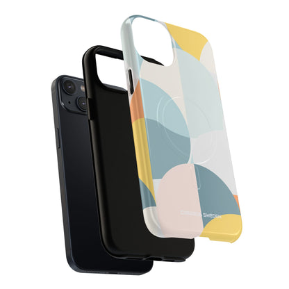 Abstract Geometric Calm - Tough + MagSafe® iPhone 14 Phone Case