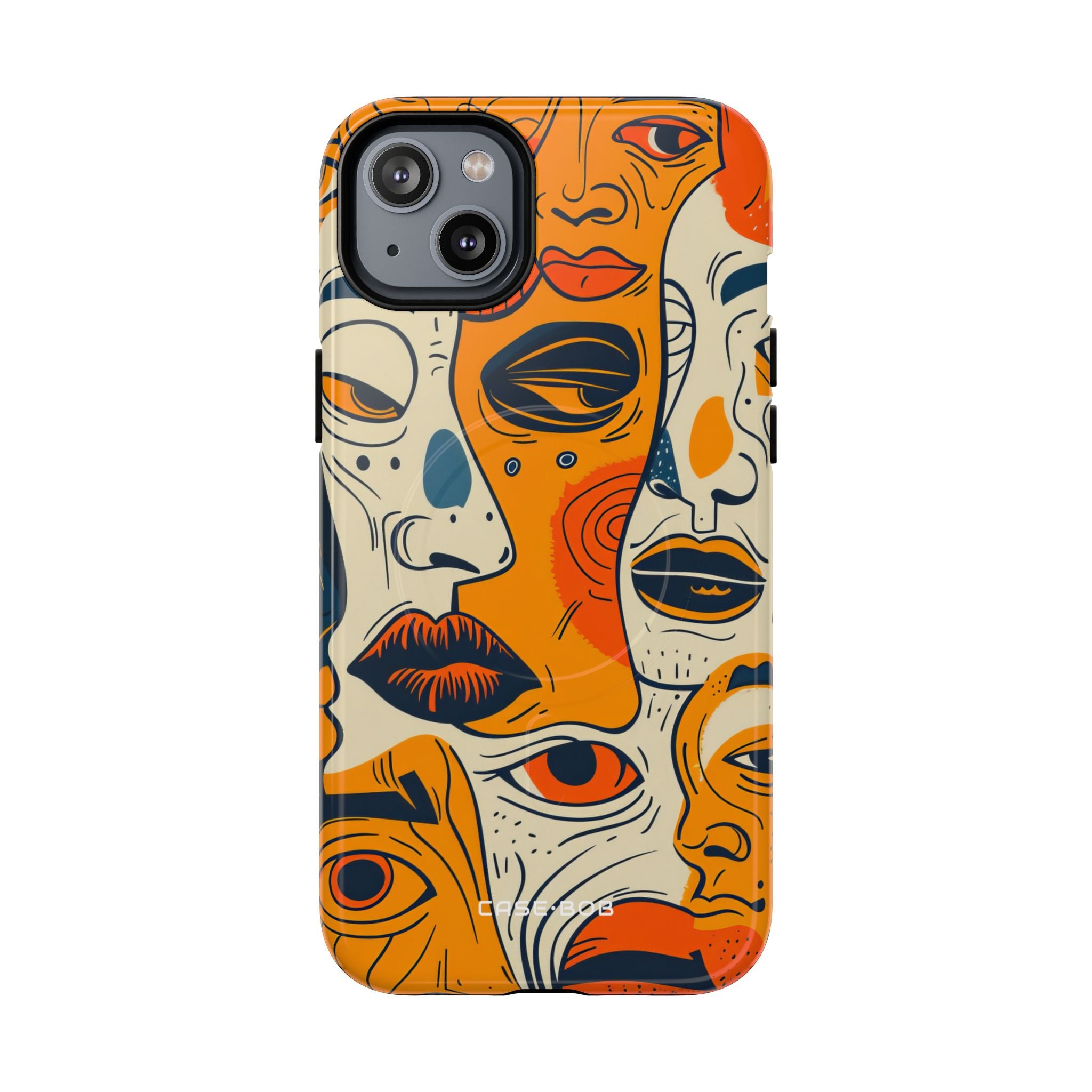Tangled Faces Sunset iPhone 14 Plus Case - Tough+