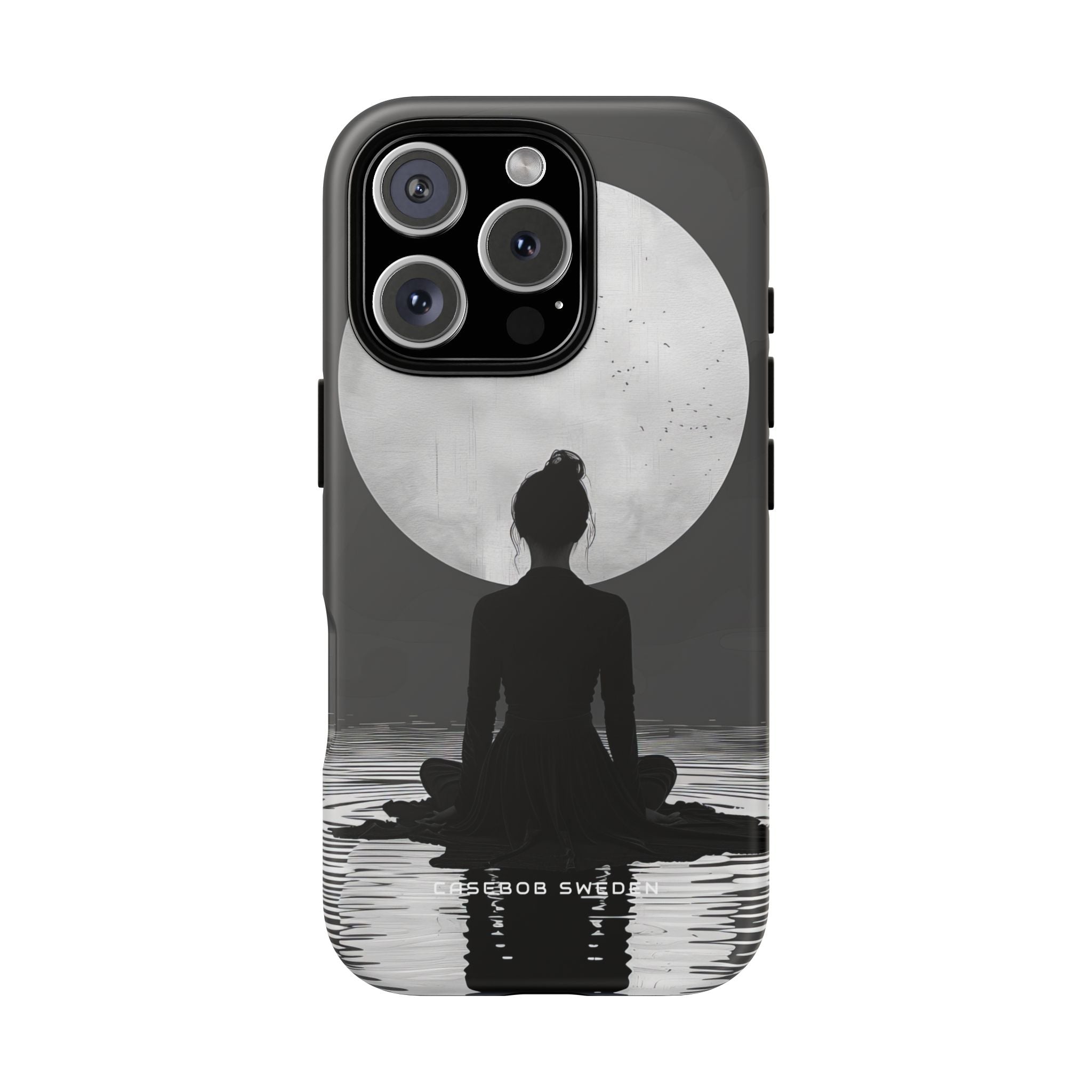 Zen Serenity Moon Reflection iPhone 16 - Tough Phone Case