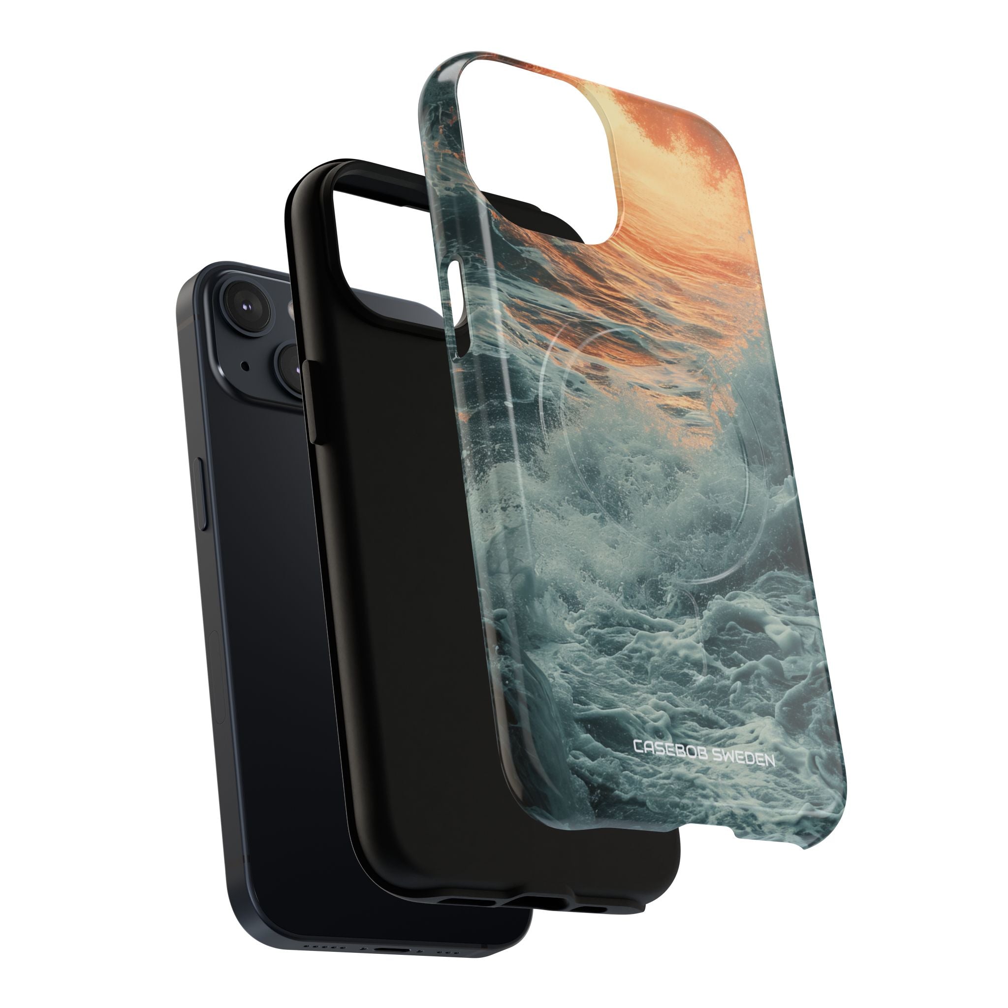 Fiery Wave Power - Tough + MagSafe® iPhone 14 Phone Case