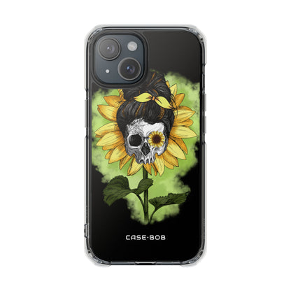 Sunflower Skull iPhone 15 Case - Impact