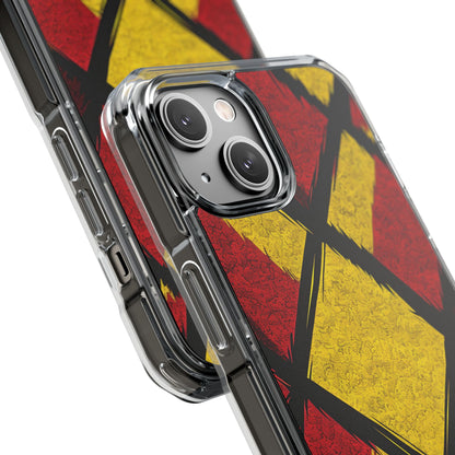 Cracked Diamond Grid iPhone 14 Case - Impact