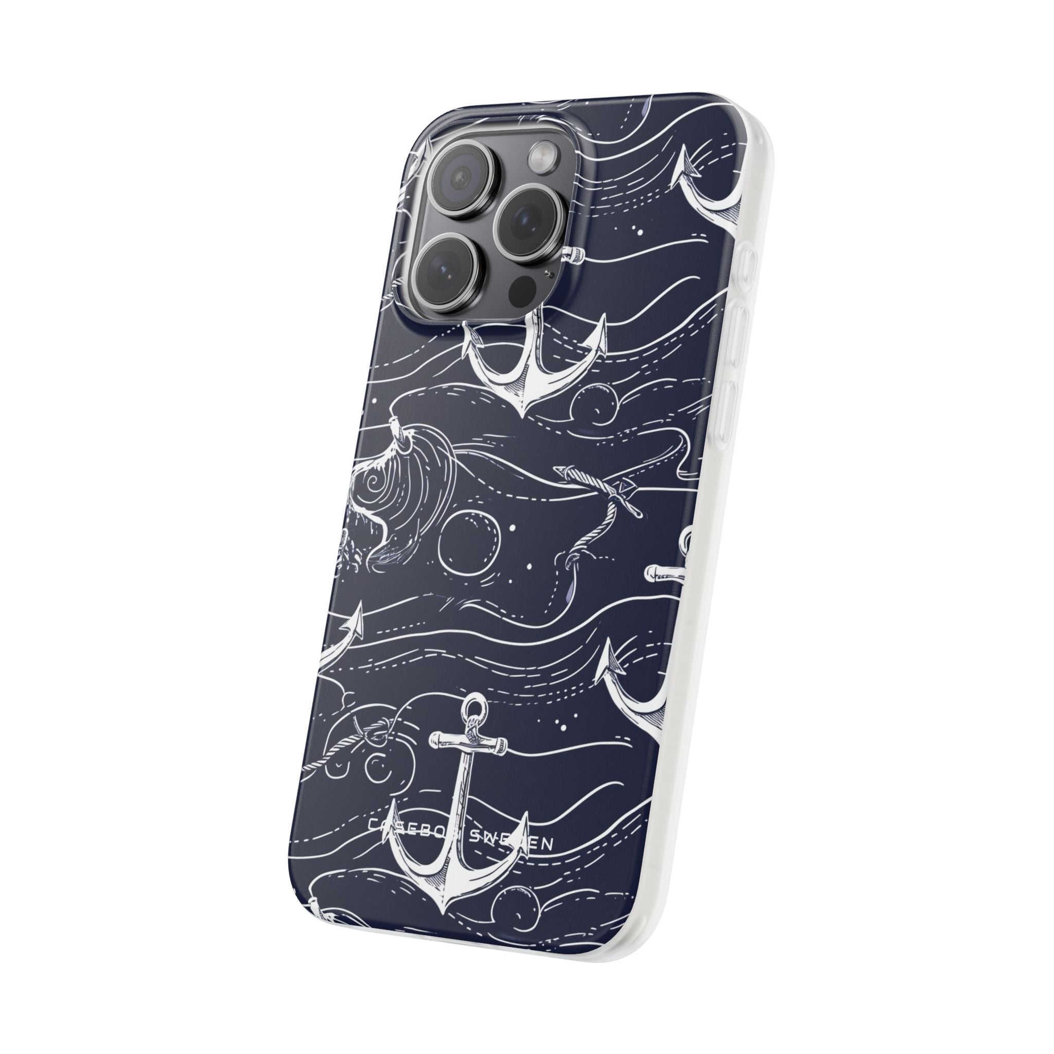 Gradient Anchorflow Waves iPhone 15 - Flexi Phone Case