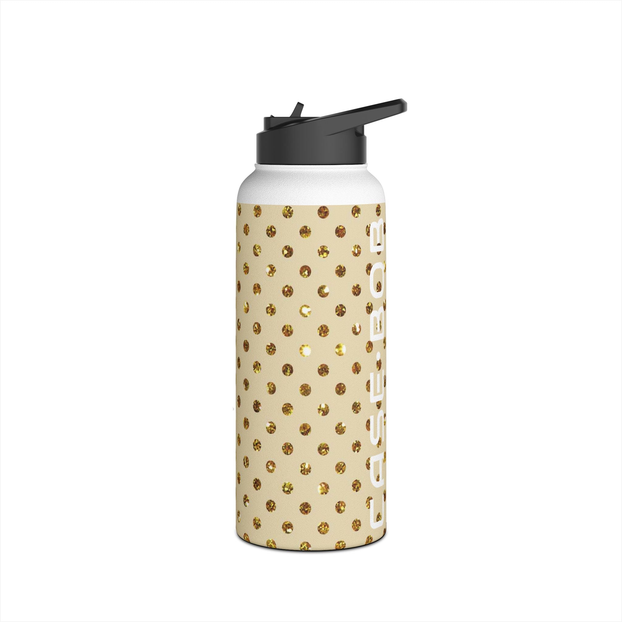 Golden Sparkle - Stainless Steel Water Bottle