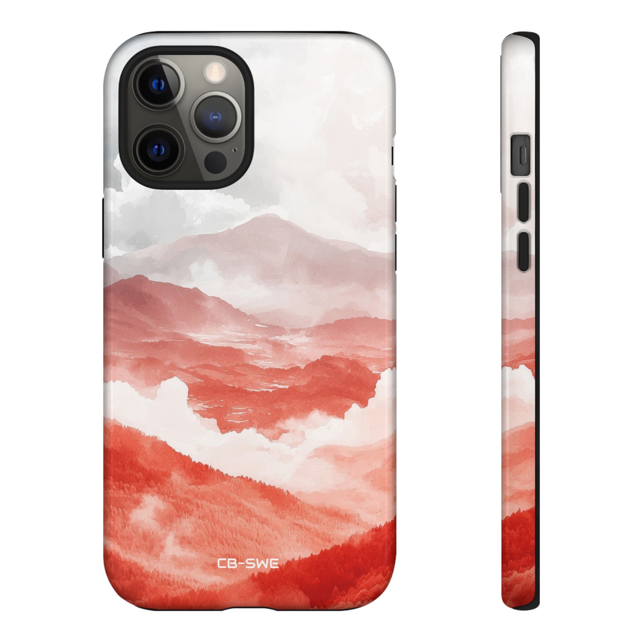 Mountain Flames Rise - iPhone Case