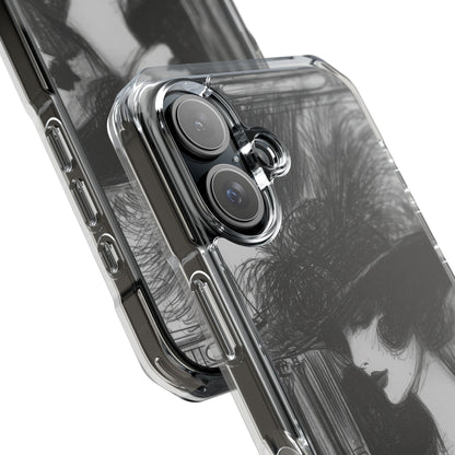 Vintage Feather Elegance iPhone 16 - Impact Clear+
