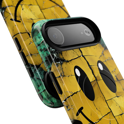 Cracked Smiley iPhone 17 Air Case - Tough+
