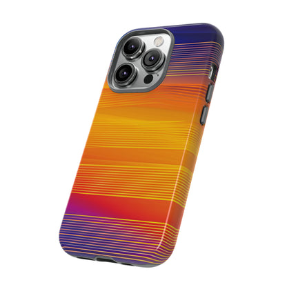 Orange Fusion: Data Artistry - Protective Phone Case