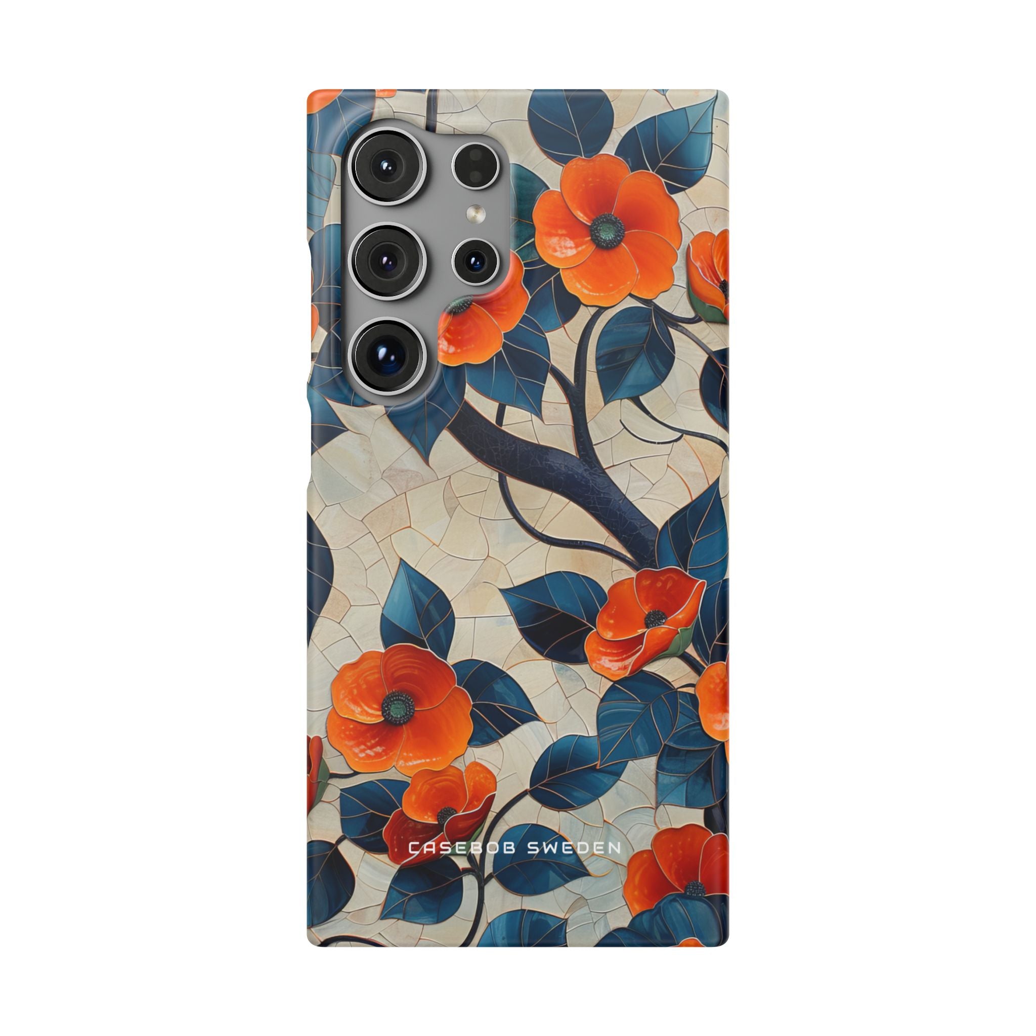 Orange Blossoms Mosaic Harmony Samsung S24 - Slim Phone Case