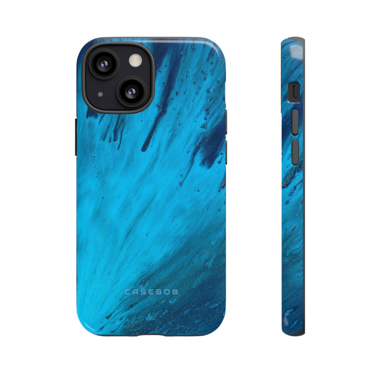 Light Blue Ink Art | Phone Case