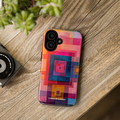 Vibrant Geometry - Tough iPhone 16 Phone Case