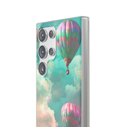 Pastel Balloon Adventure - Flexi Samsung S23 Phone Case