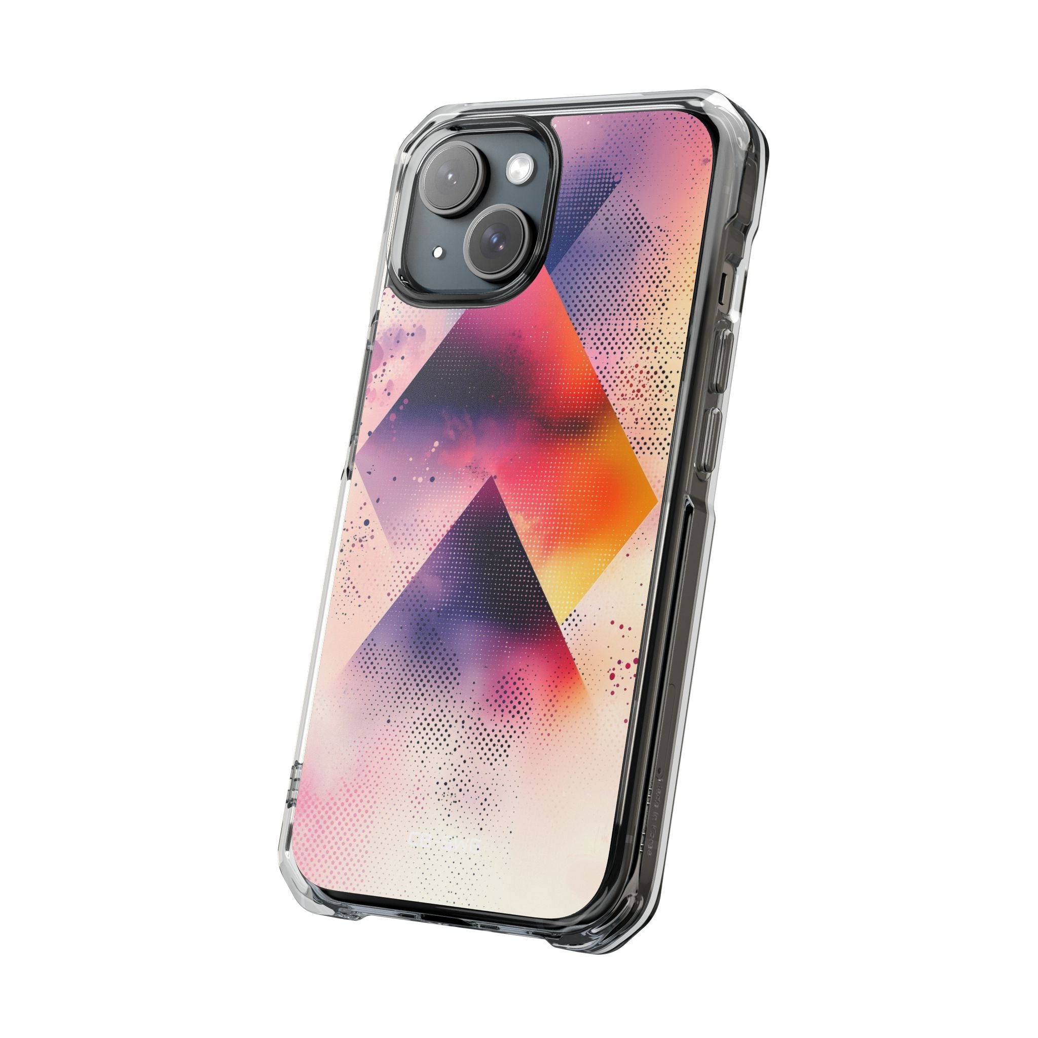 Vivid Triangles Ascend iPhone Case - Impact
