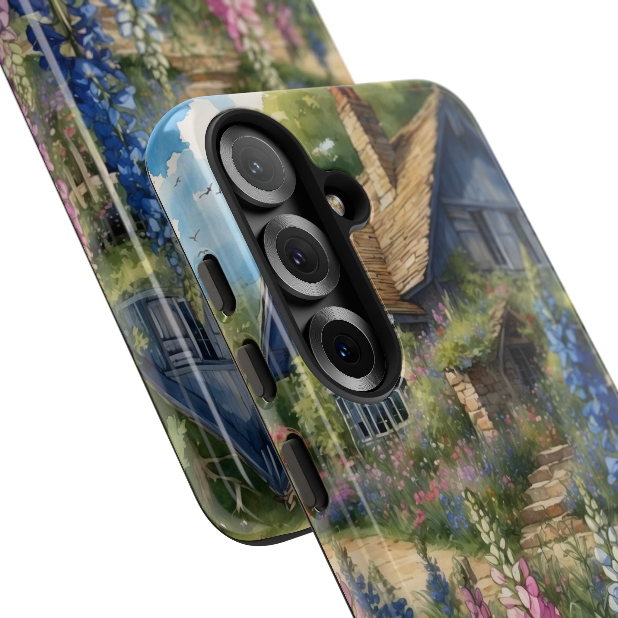 Cottage Surrounded Blossoms - Samsung Case