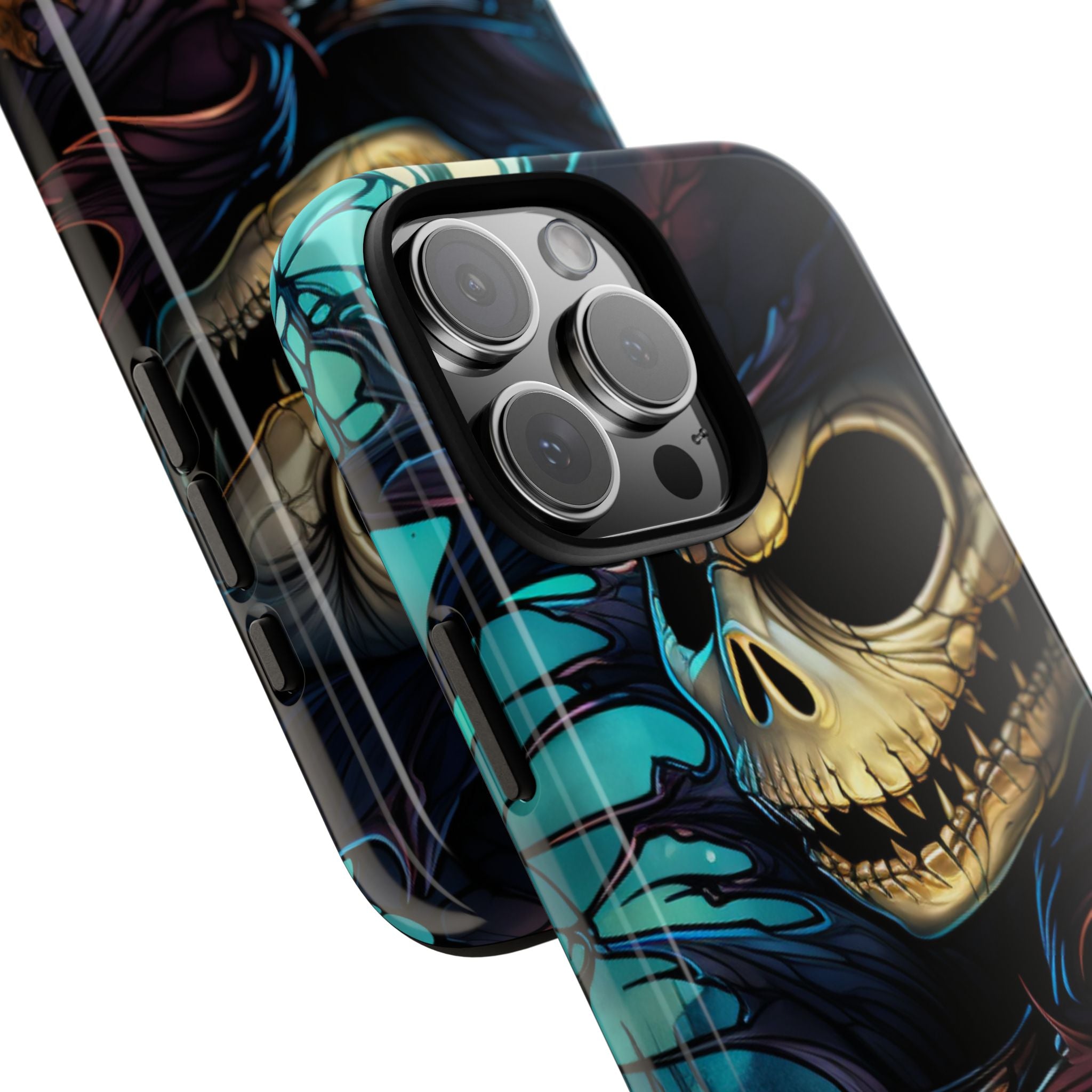 Skull Grins Brightly - iPhone Case