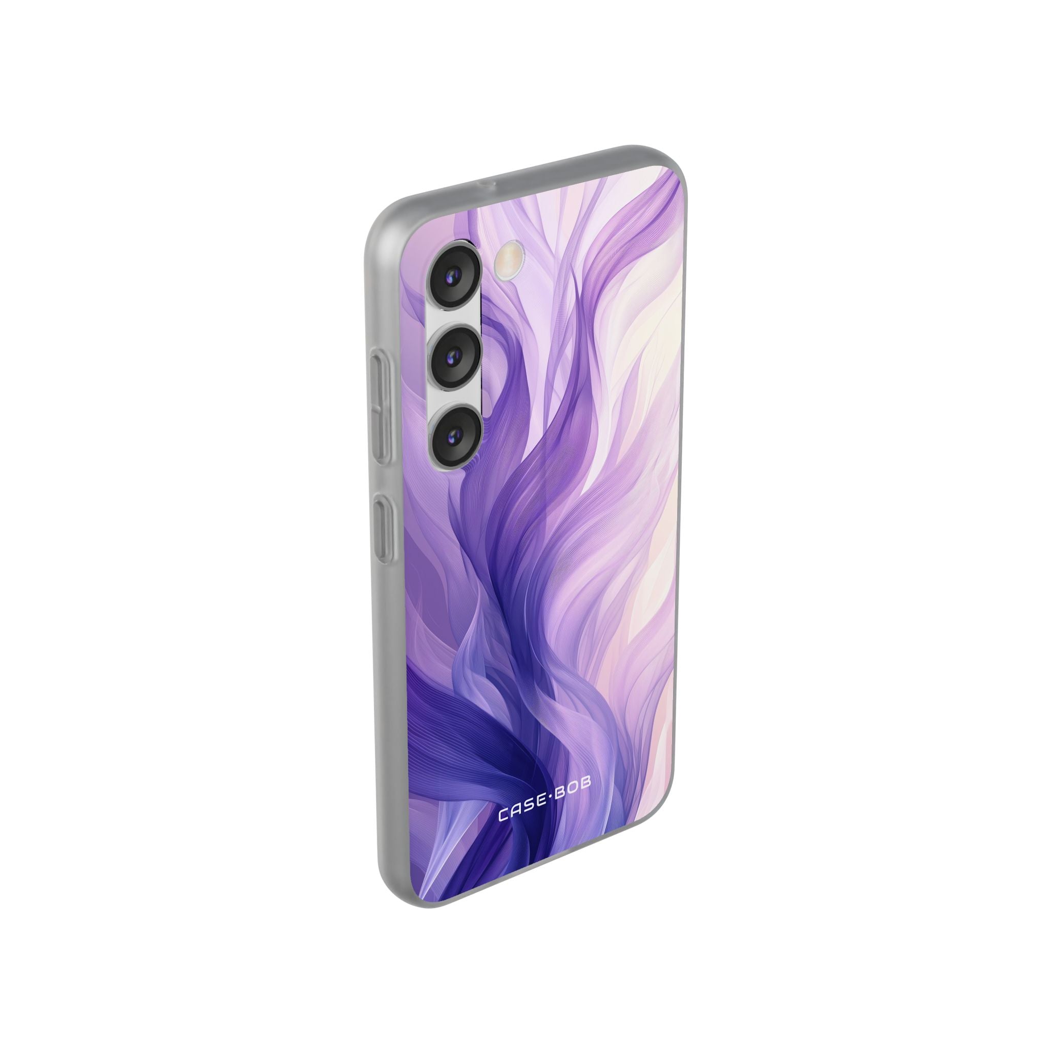 Purple Ribbon Waves Samsung S23 Case - Soft