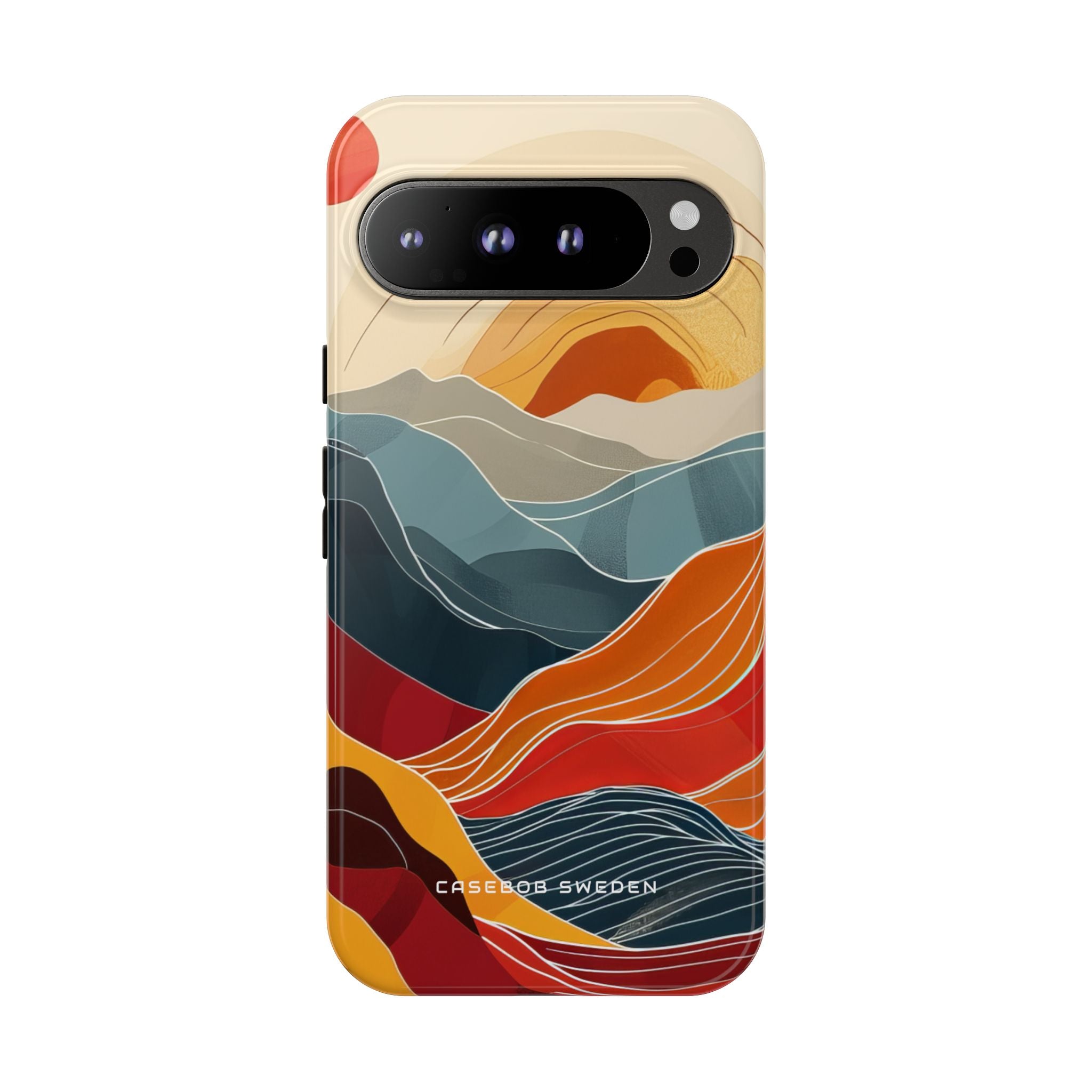 Sunlit Horizon Layers Google Pixel 9 - Tough Phone Case