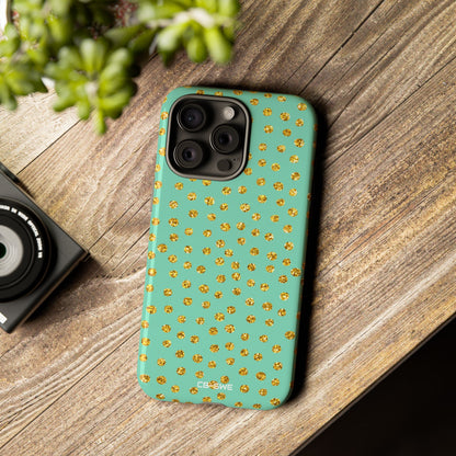 Golden Dots Dance - iPhone Case