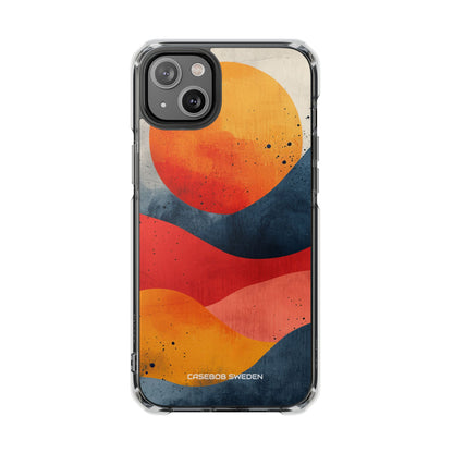 Sunburst Waves - Clear Impact iPhone 14 Phone Case