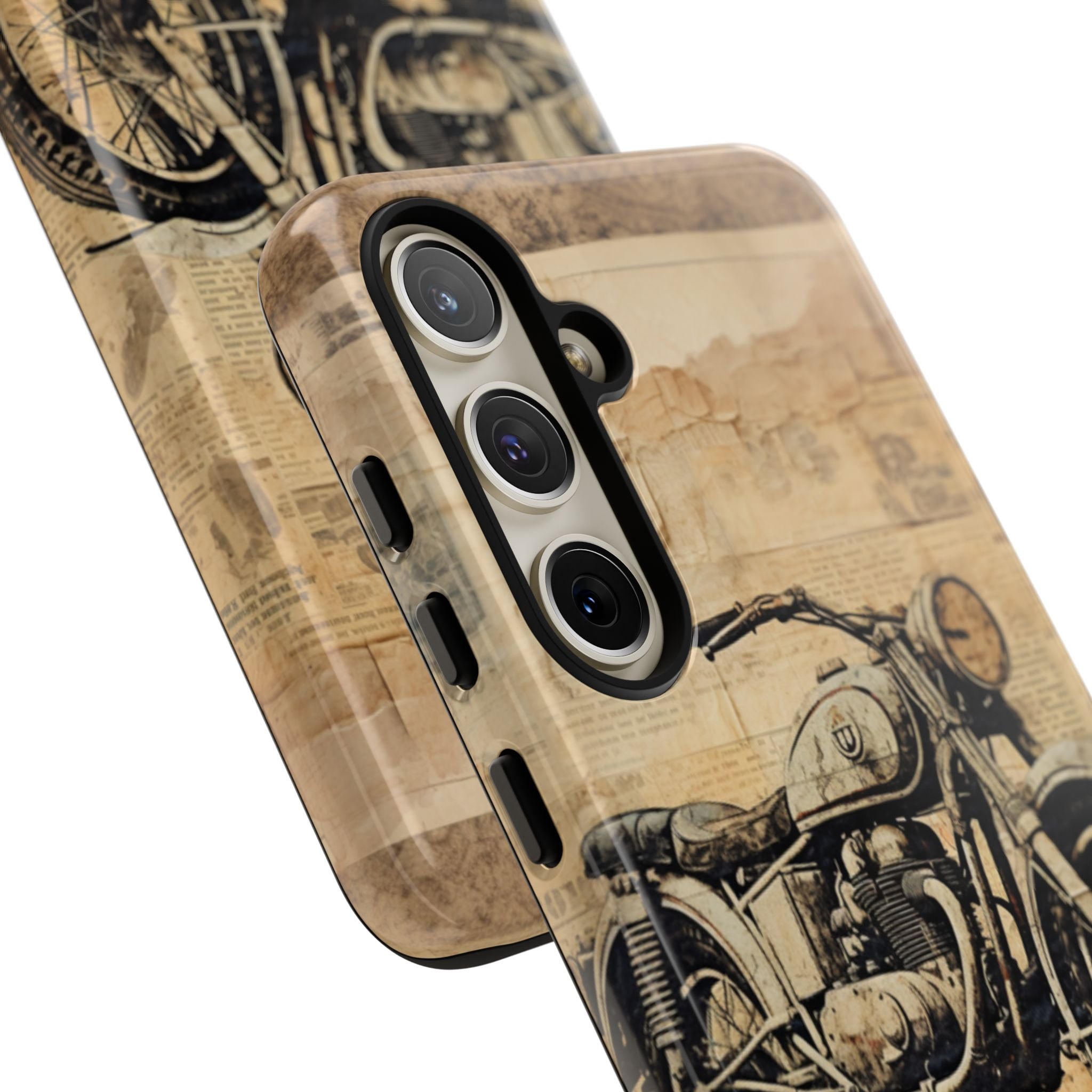 Vintage Motorcycle Collage - Samsung Case