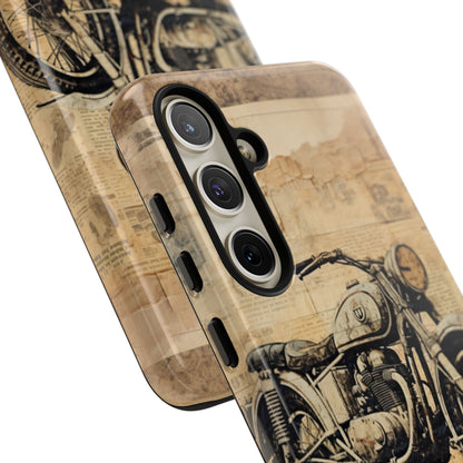 Vintage Motorcycle Collage - Samsung Case