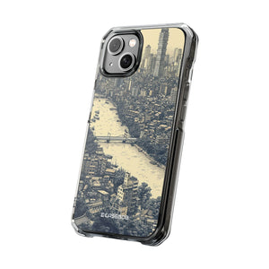 Nostalgic Metropolis - Phone Case for iPhone (Clear Impact - Magnetic)