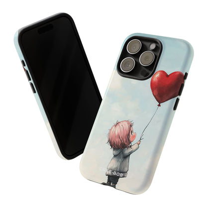 Heart Balloon Glow iPhone 15 Pro Case - Tough