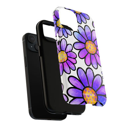 Polka Dot Blooms iPhone 15 Case - Tough+