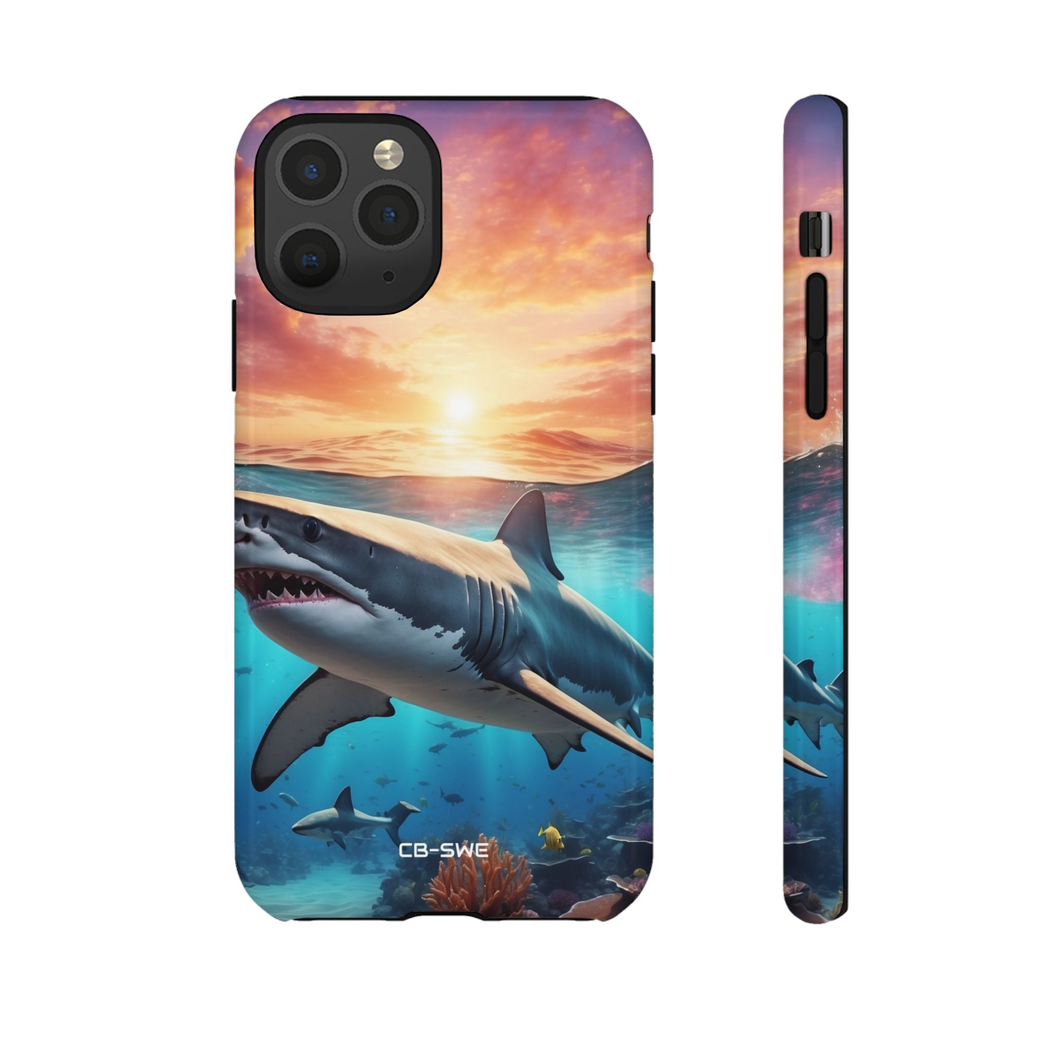 Shark Swims Through - iPhone Case