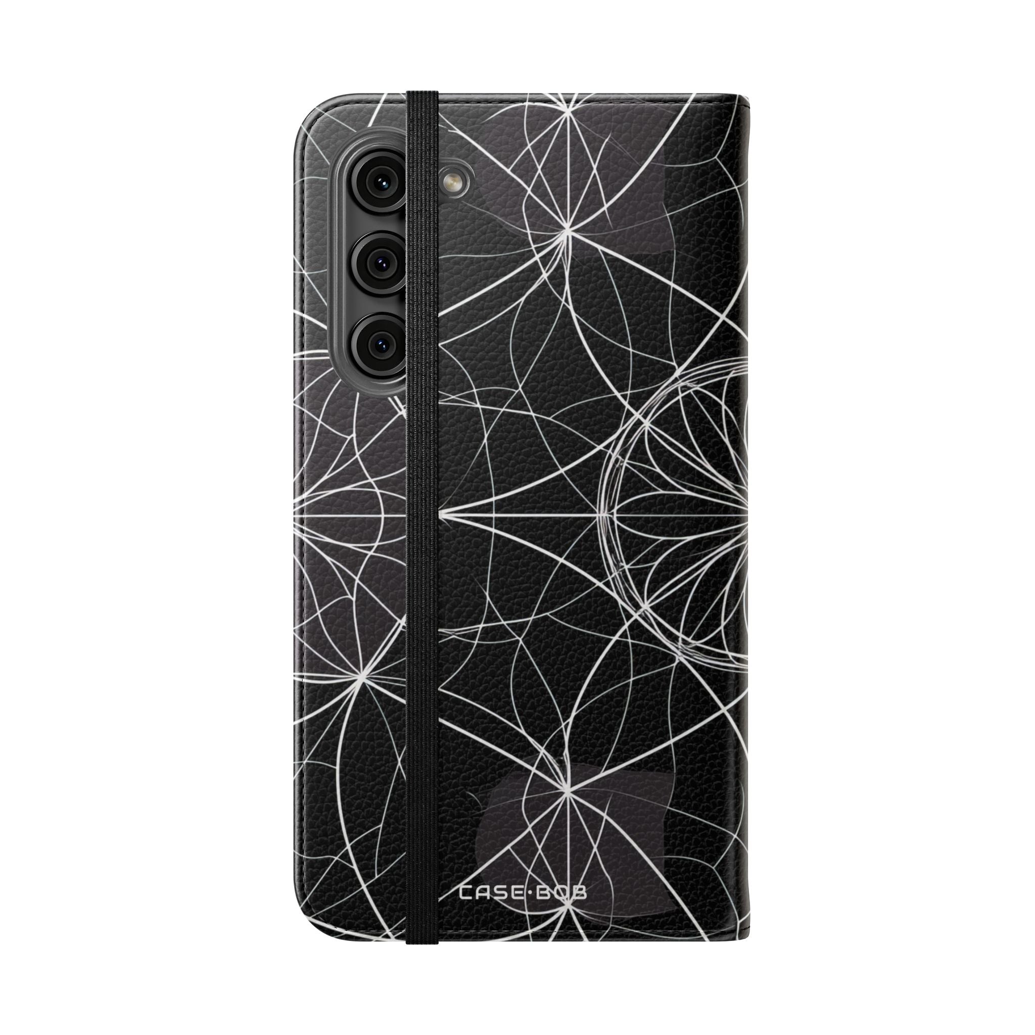 Valkoinen Mandala Säde - Samsung S23+ Case - Lompakko