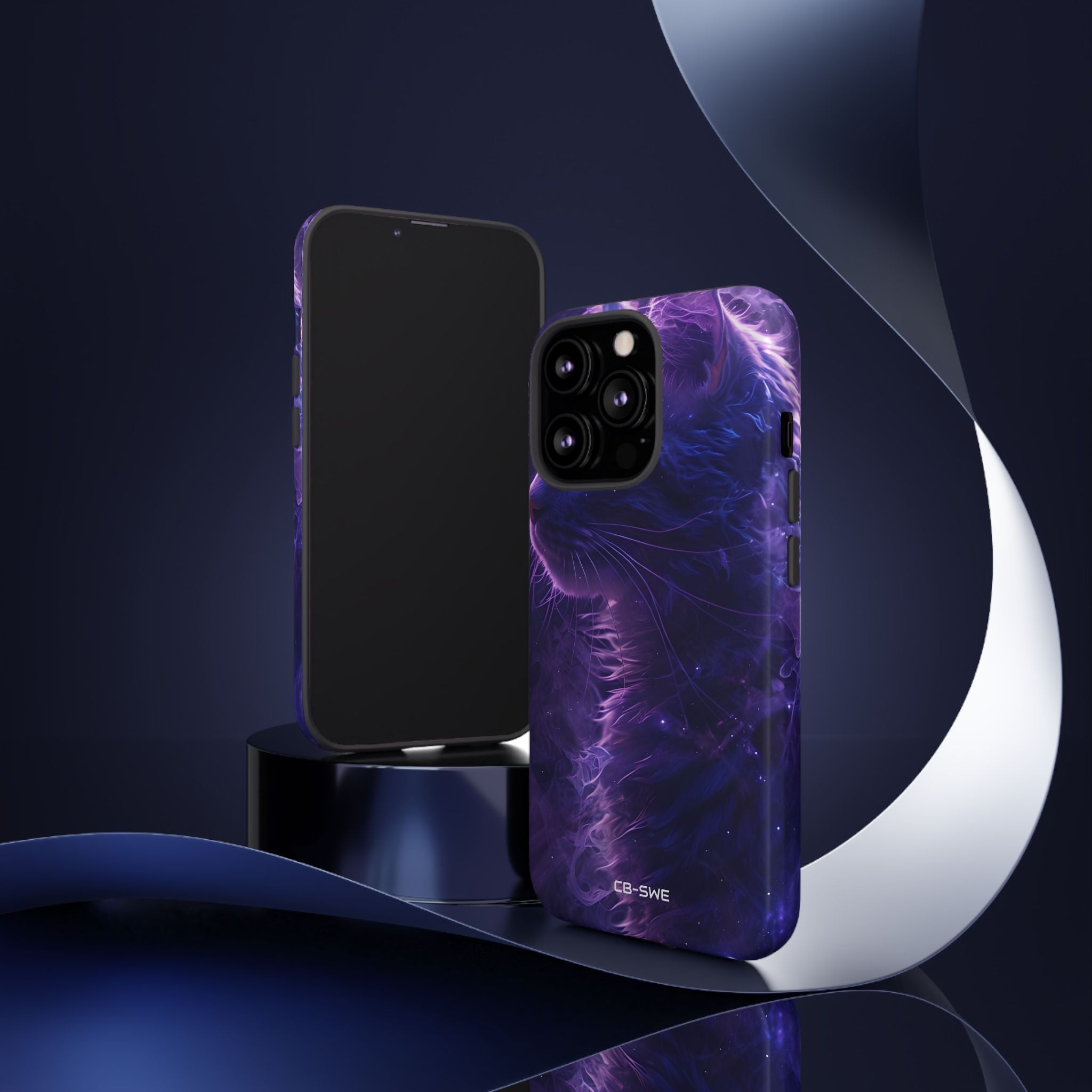 Mystical Starlit Cat - iPhone Case