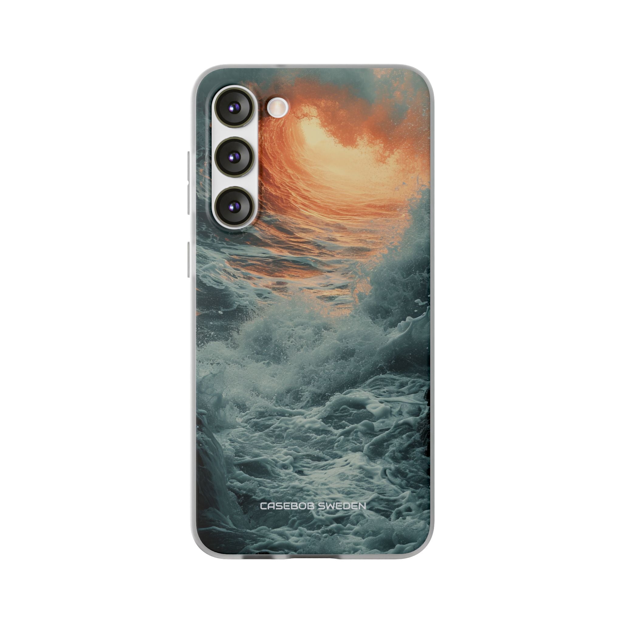 Fiery Wave Power - Flexi Samsung S23 Phone Case