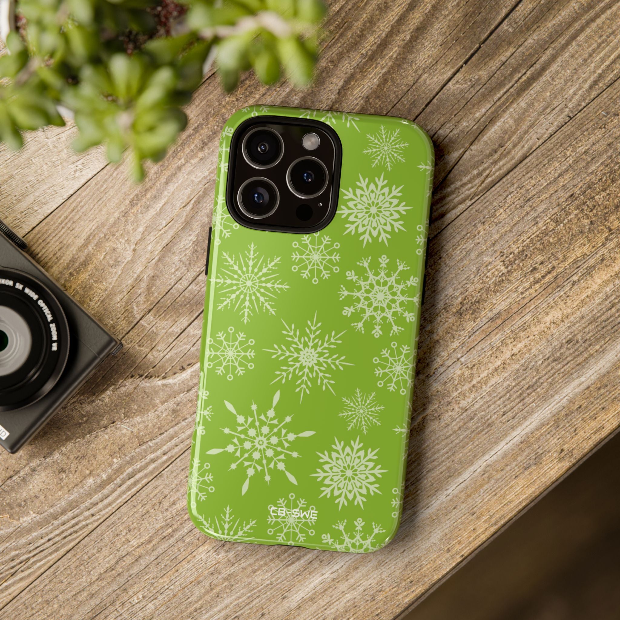 Snowflakes Dance Playfully - iPhone Case