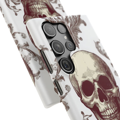 Gothic Skulls and Ornate Foliage Samsung S23 - Slim Phone Case