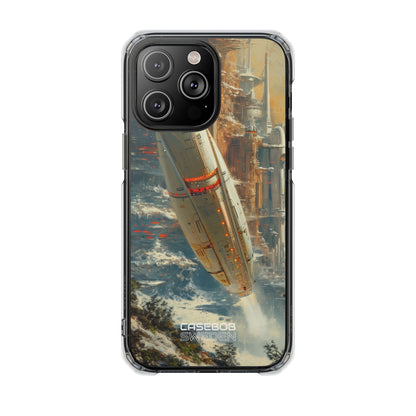 Futuristic Forest Voyage iPhone 14 - Impact Clear+