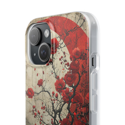 Zen Blossoms in Moonlight iPhone 15 - Flexi Phone Case