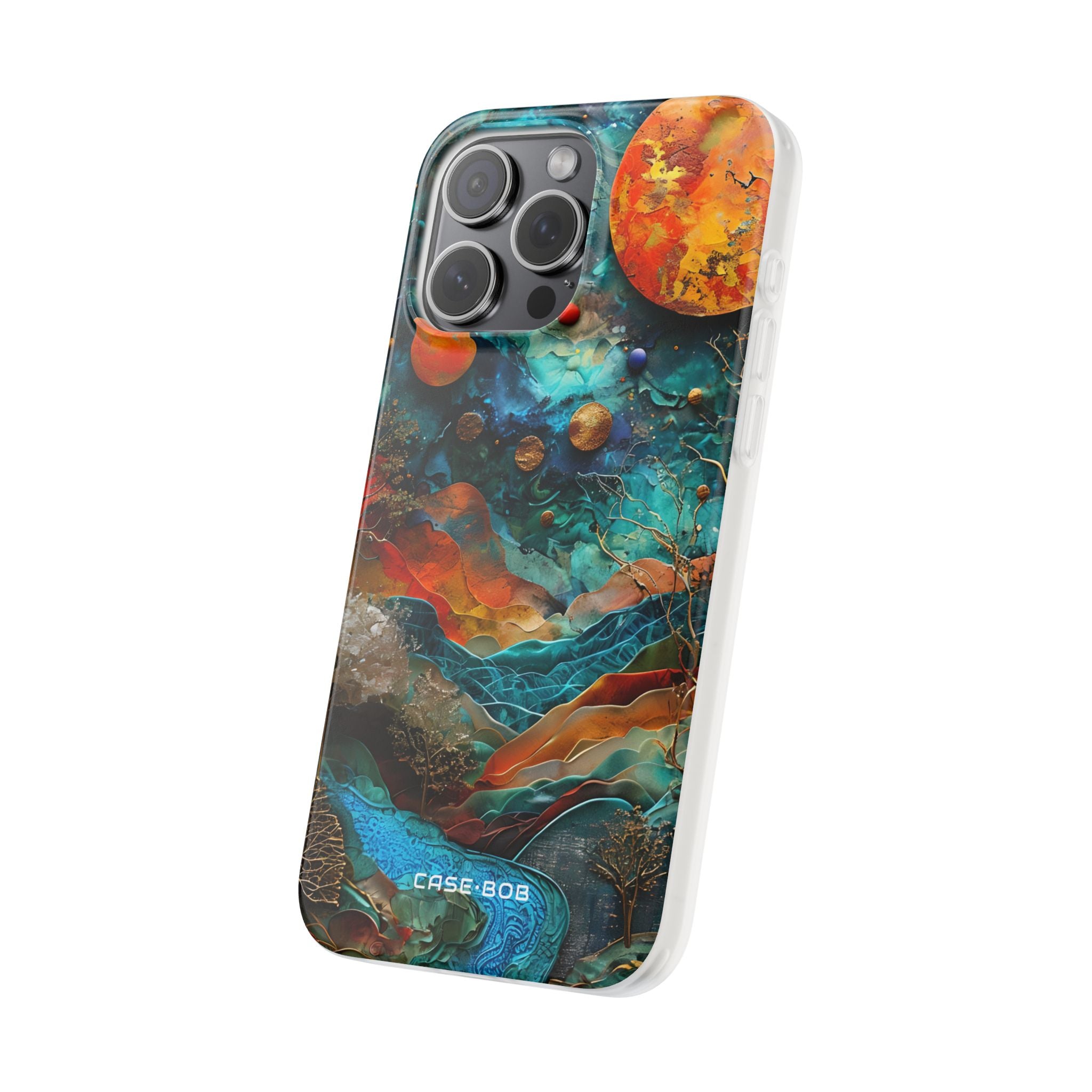 Celestial Ember iPhone 15 Pro Max Case - Soft