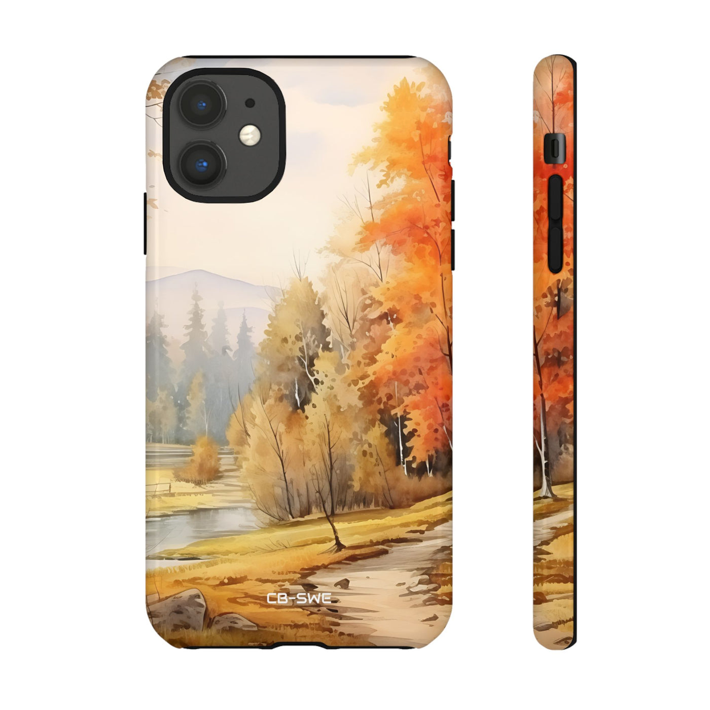 Golden Leaves Drift - iPhone Case