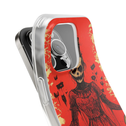 Haunting Scarlet Descent iPhone 16 - Flexi Phone Case