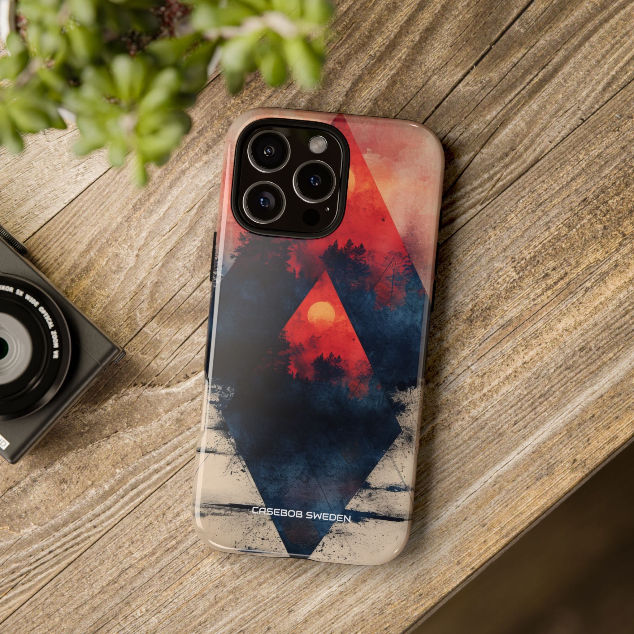 Red Sky Serenity - Tough iPhone 16 Phone Case