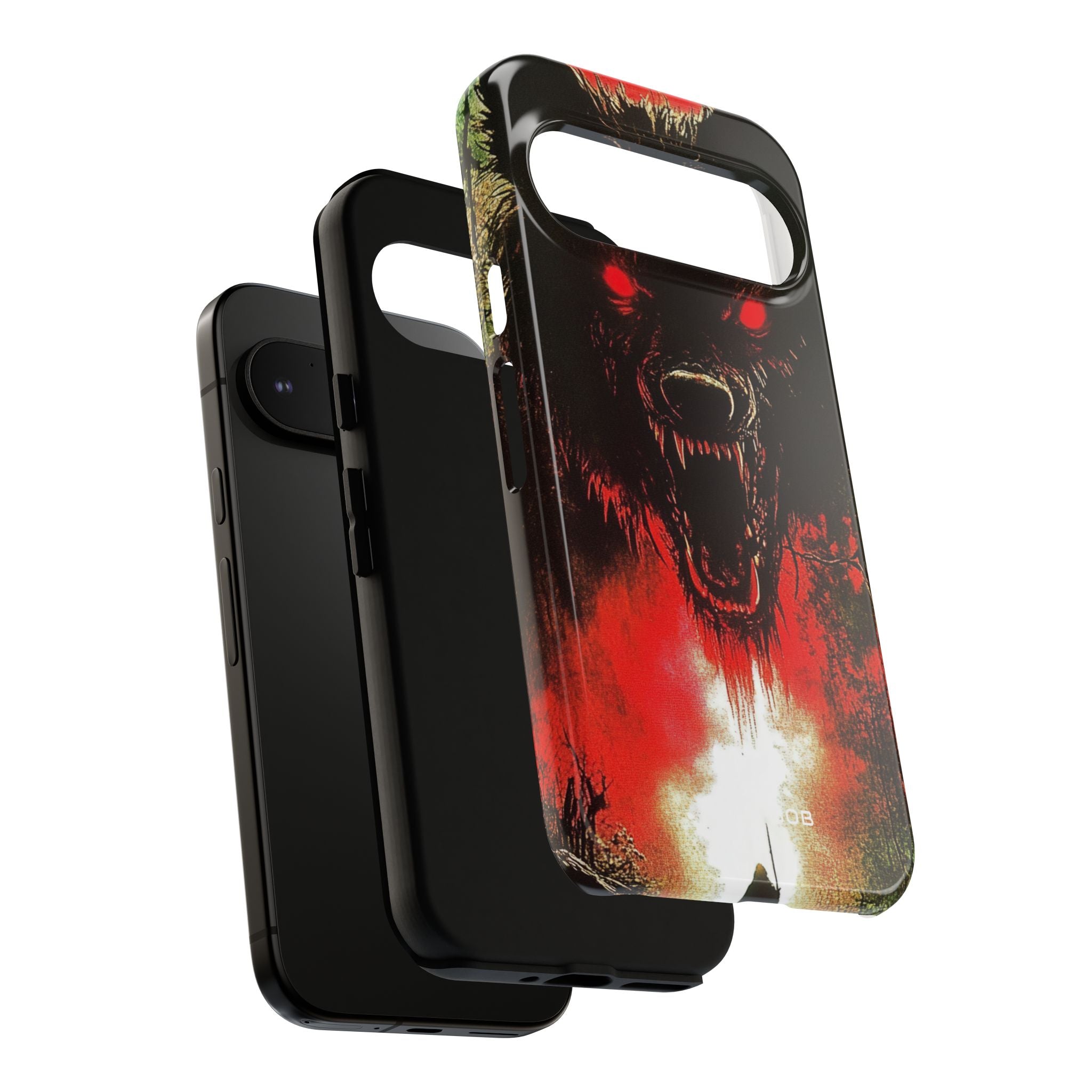 Crimson Wolf Google Pixel 9 Pro Case - Tough