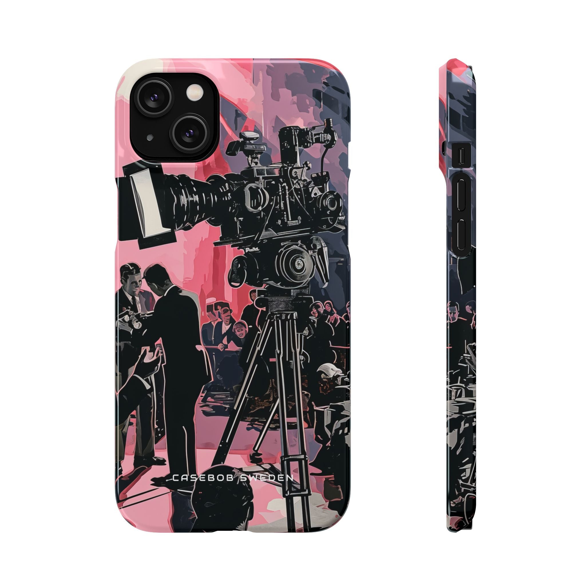 Retro Cinematic Spotlight iPhone 14 - Slim Phone Case