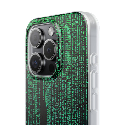 Matrix Gradient Flow iPhone 15 - Flexi Phone Case